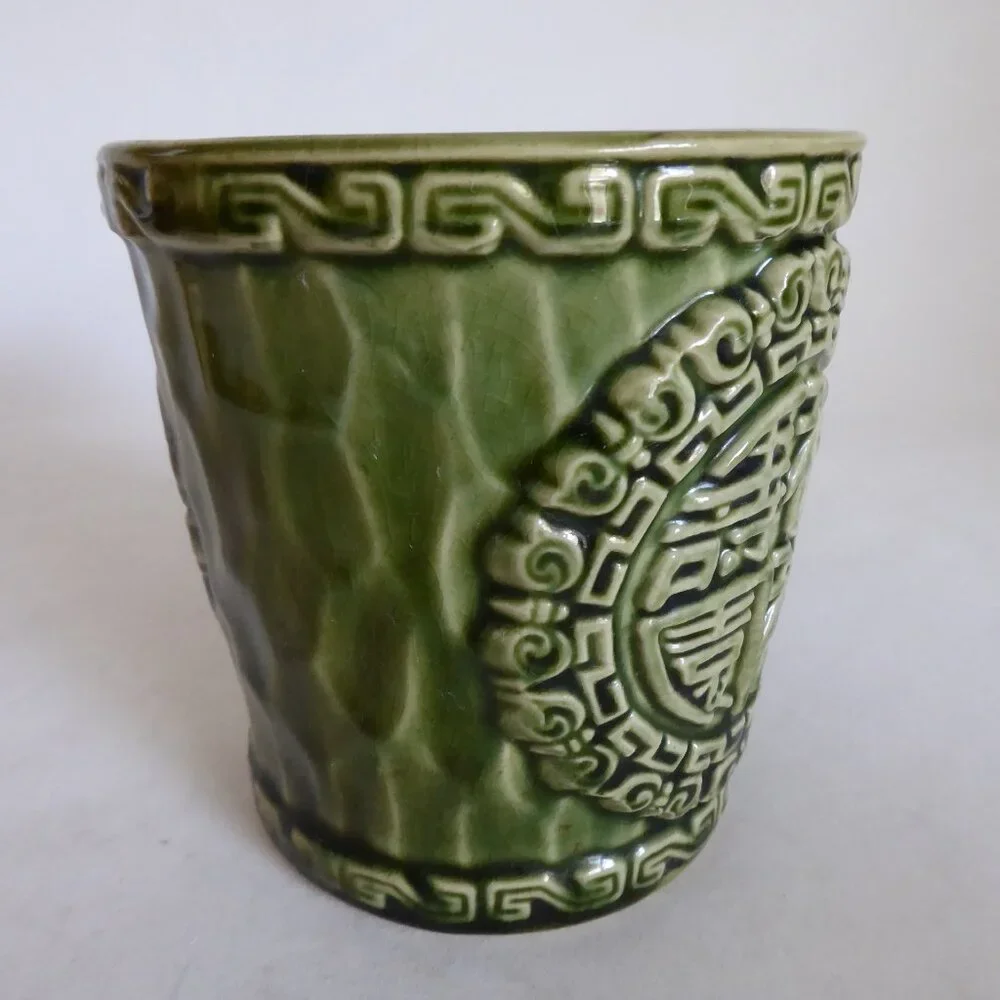 VINTAGE 1967 MANDARIN SAN FRANCISCO CERAMIC TIKI BUCKET MUG OTAGIRI JAPAN